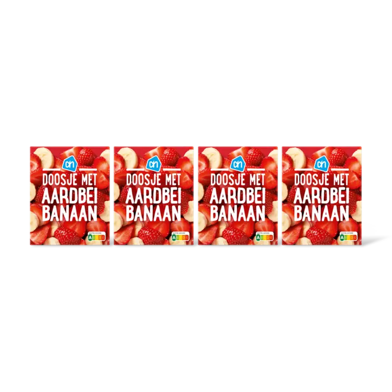 AH Doosje met aardbei banaan 4-pack