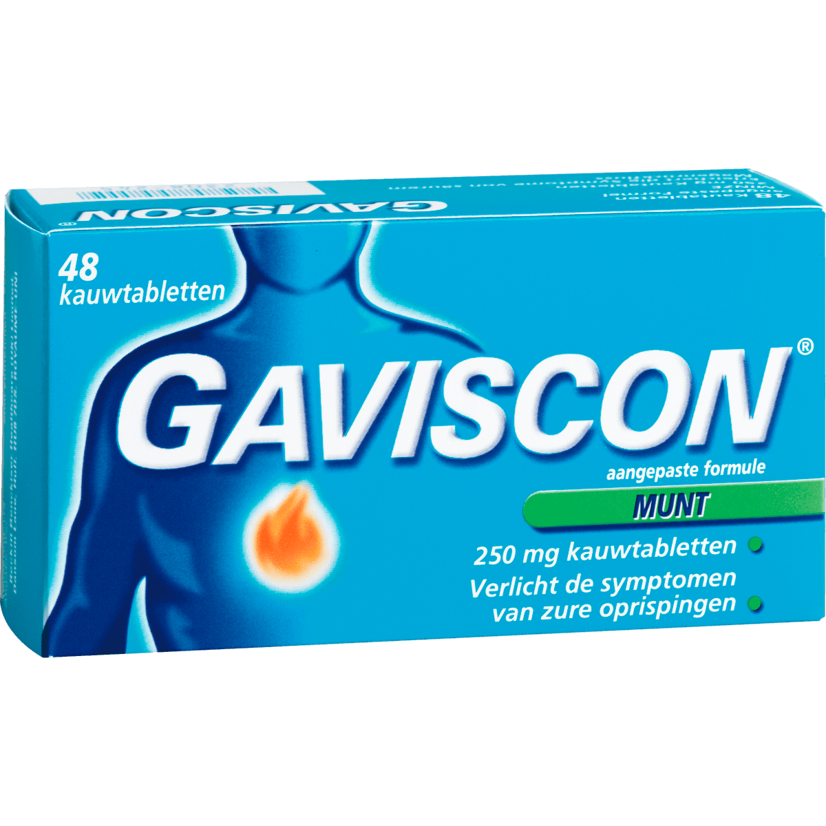 Gaviscon Kauwtabletten Pepermunt Maagzuurremmers 48 Stuks