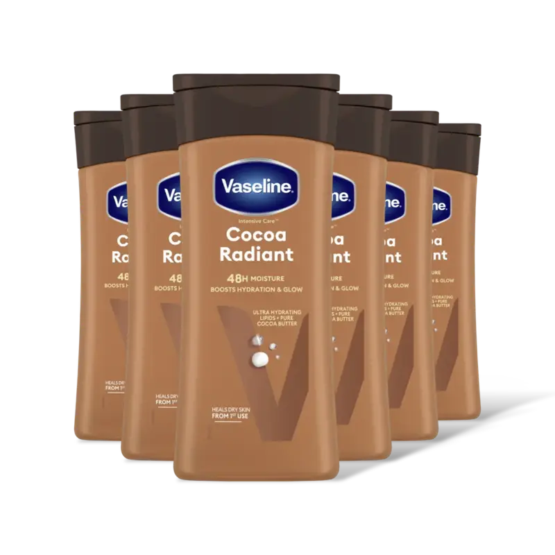 Vaseline Cocoa radiant lotion 6-pack
