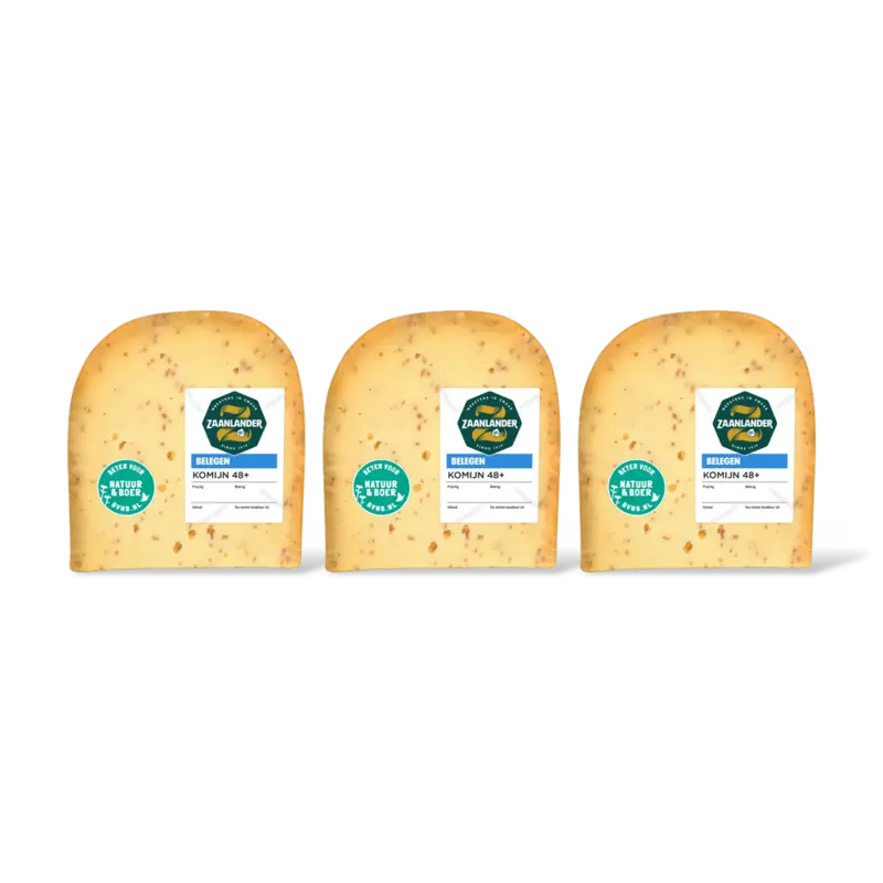 AH Zaanlander Belegen komijn 48+ stuk 3-pack
