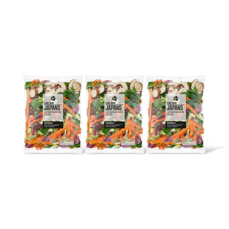 AH Luxe wok Japans champignons peultjes 3pk
