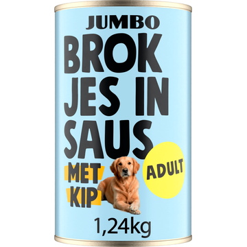 Jumbo Brokjes in Saus Adult Kip 1,24 kg