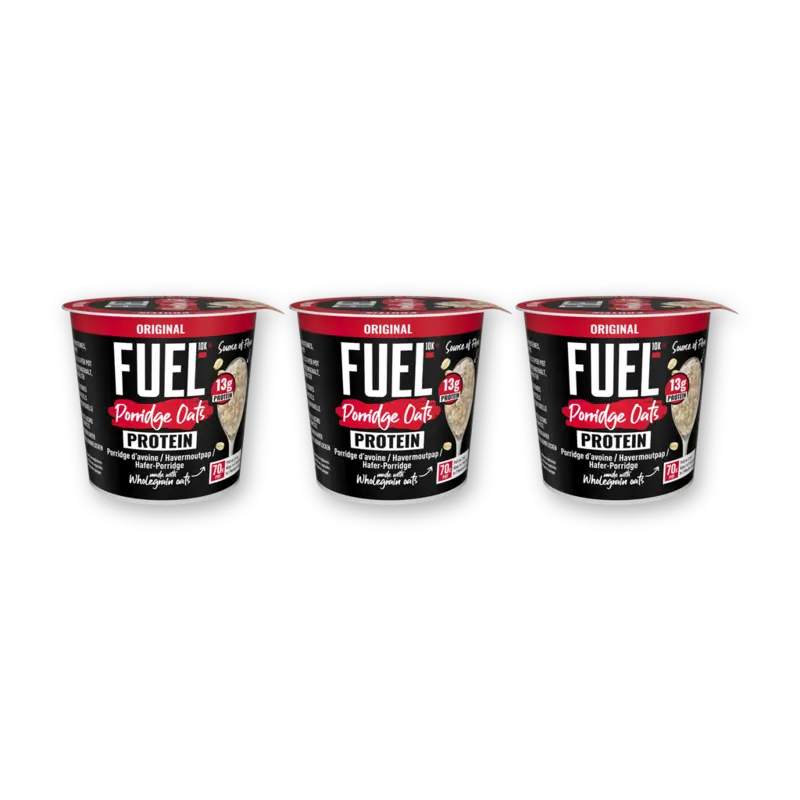Fuel10K Porridge Oats Pot Original 3-pack