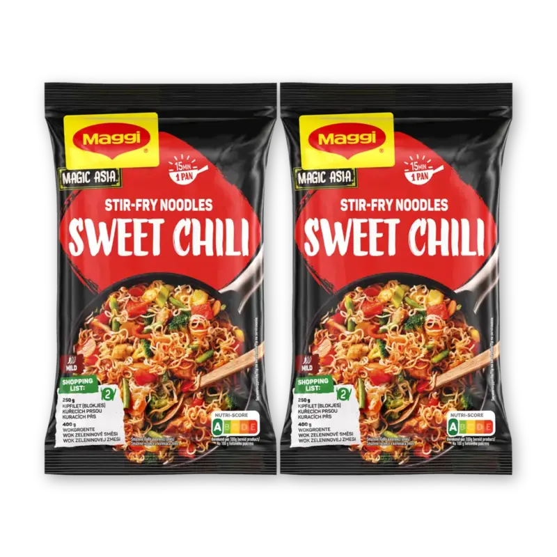 Maggi Stir-fry noodles sweet chili 2-pack