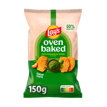 Lay's Oven Baked Mediterraanse Kruiden Chips 150 gr