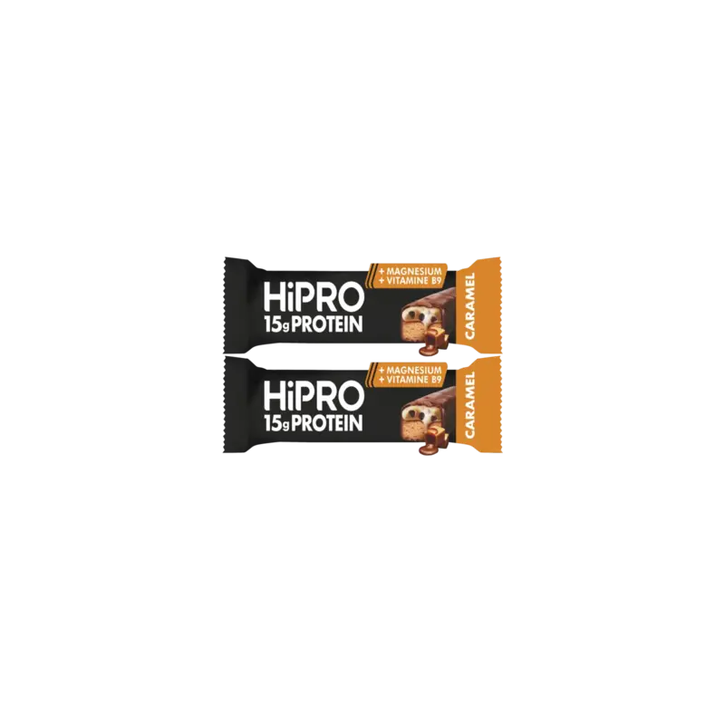 HiPRO Protein bar caramel 2-pack