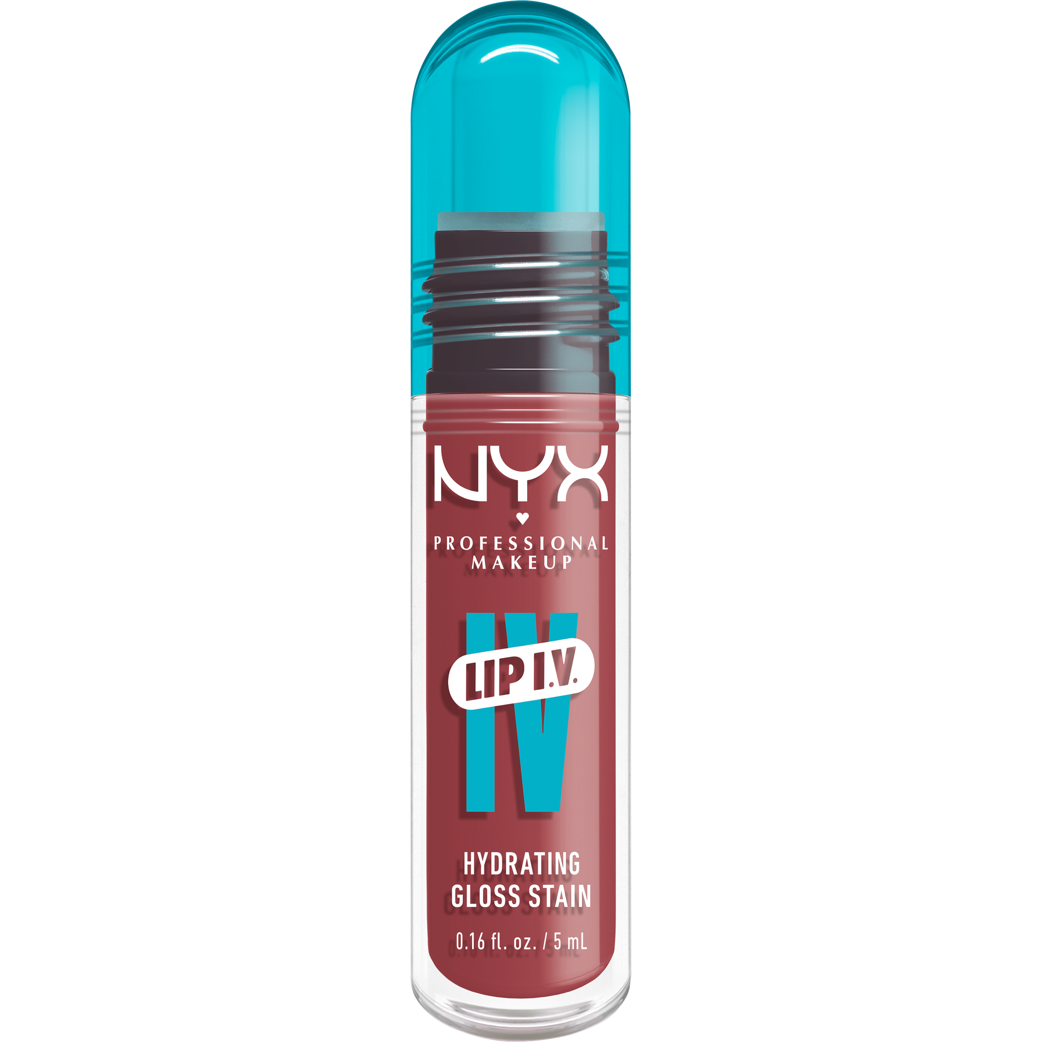 NYX Professional Make Up Lip IV Hydraterende Lipgloss + Stain 17 Petal Pourin Roze