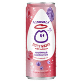 Innocent Juicy water Bubbles raspberry & blackcurrant