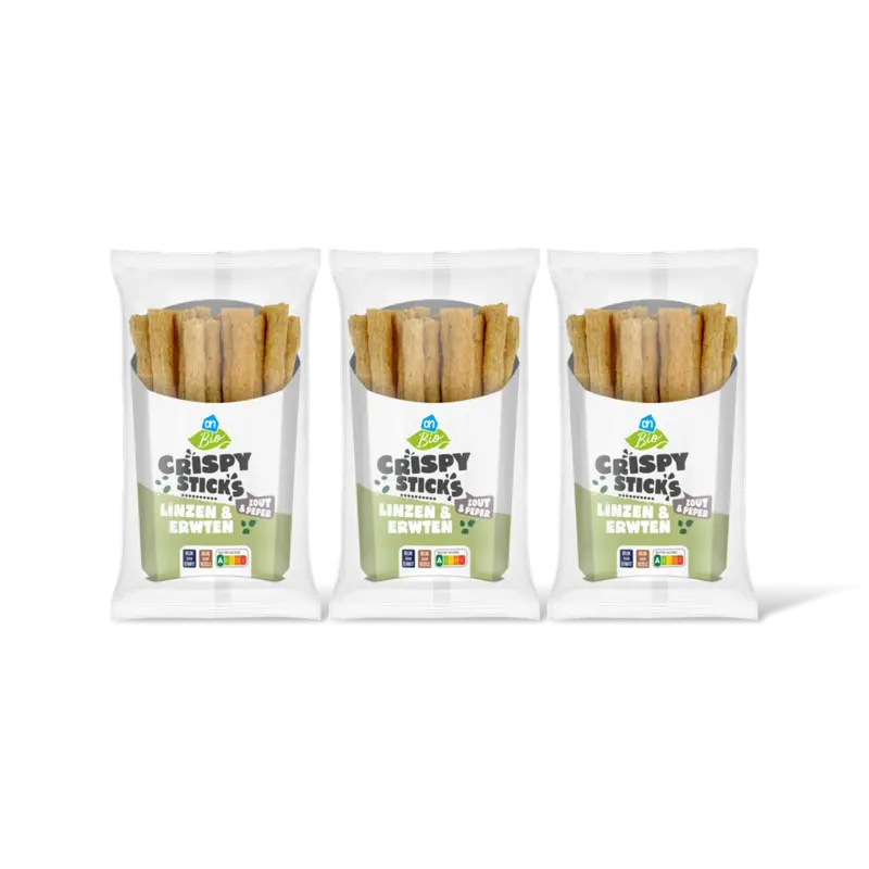 AH Biologisch Peulvruchtensticks zout & peper 3-pack
