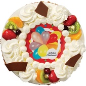 Lokale Bakker themataart rond slagroom gefeliciteerd 10-12 personen