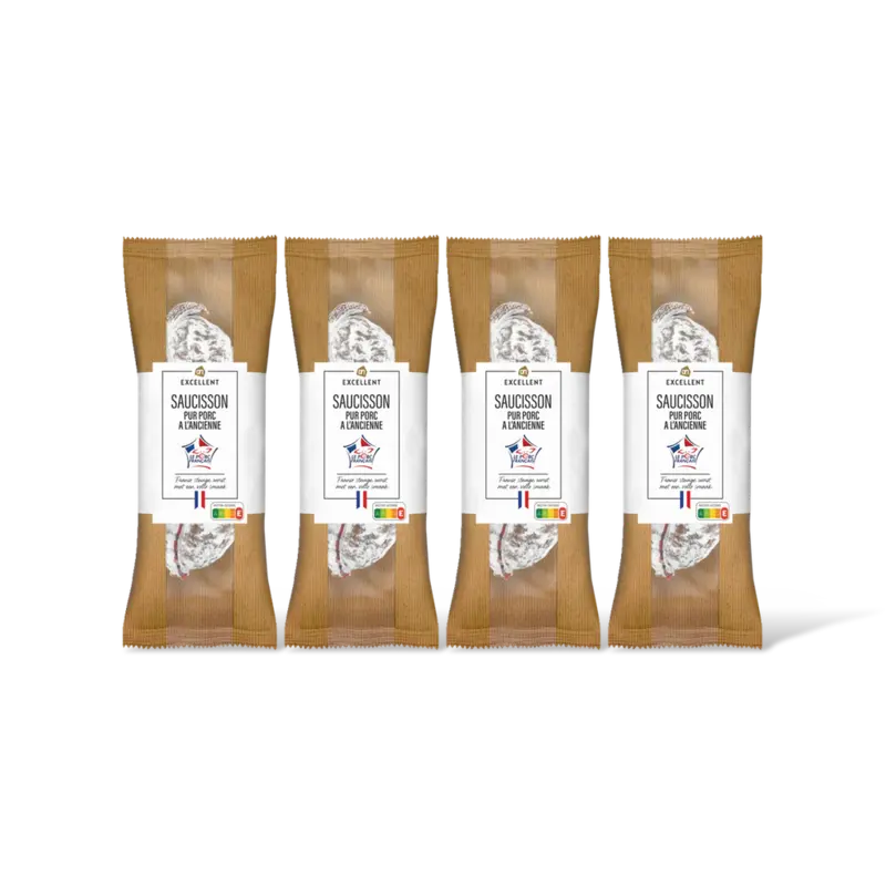 AH Excellent Saucisson sec a l'ancienne 4-pack
