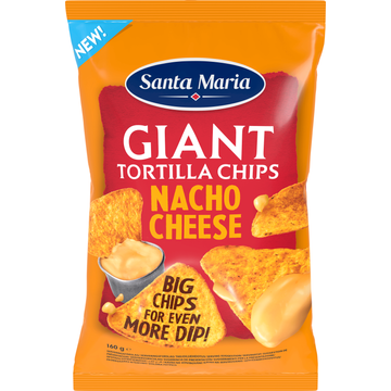 Santa Maria Giant Tortilla Chips Nacho Cheese 160 g