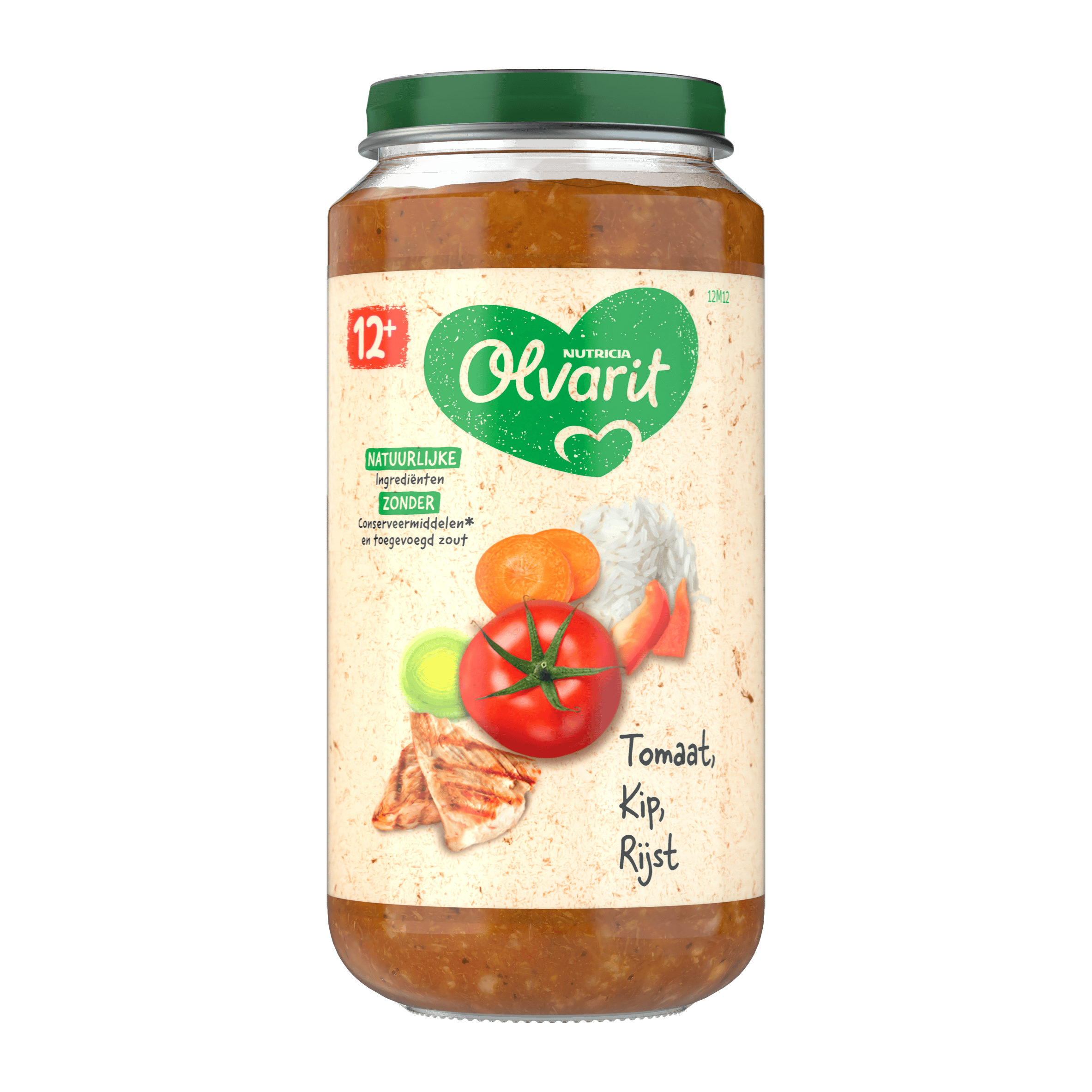 Olvarit 12+mnd Tomaat Kip Rijst