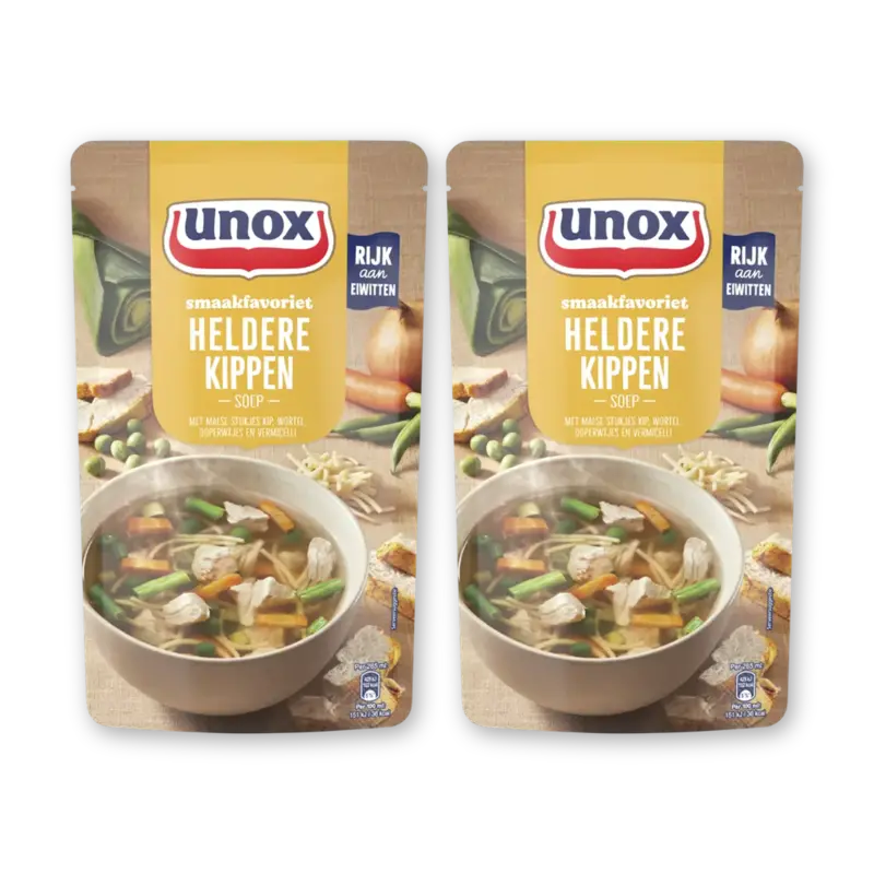 Unox Heldere kippensoep 2-pack