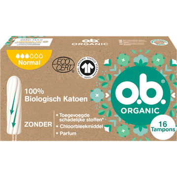 O.B. Organic Normal Tampons 16 Stuks