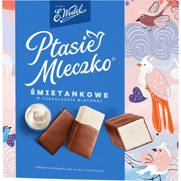 E. Wedel Ptasie Mleczko Marshmallow Room in Chocolade 340 g
