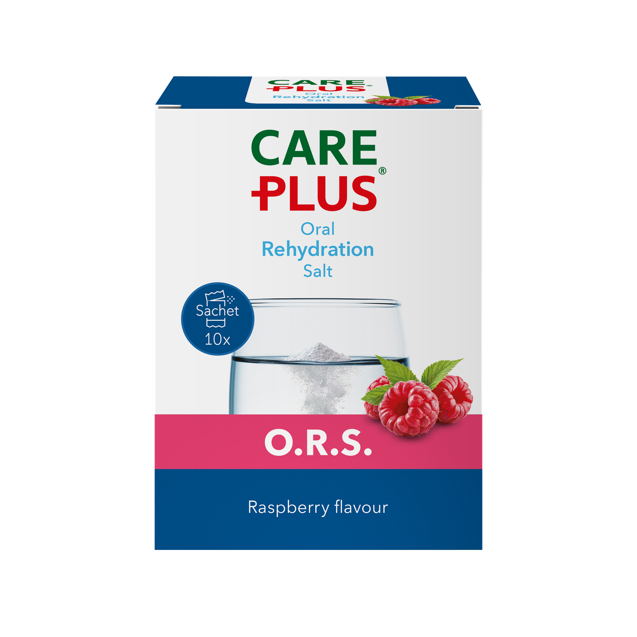 Care Plus O.R.S Sachets Framboos 10 stuks