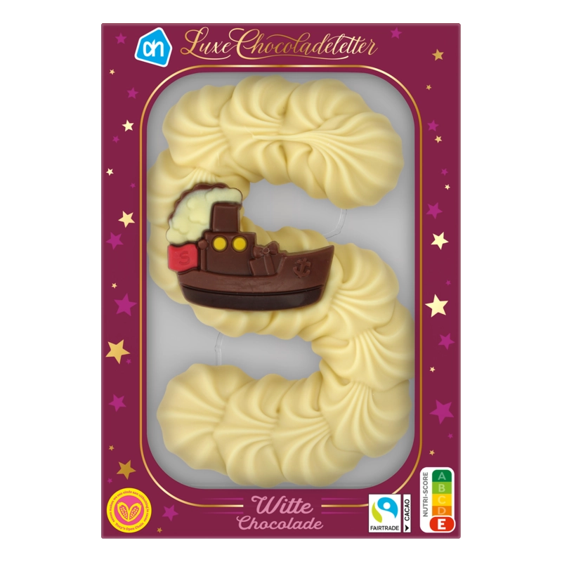 AH Luxe chocoladeletter witte chocolade