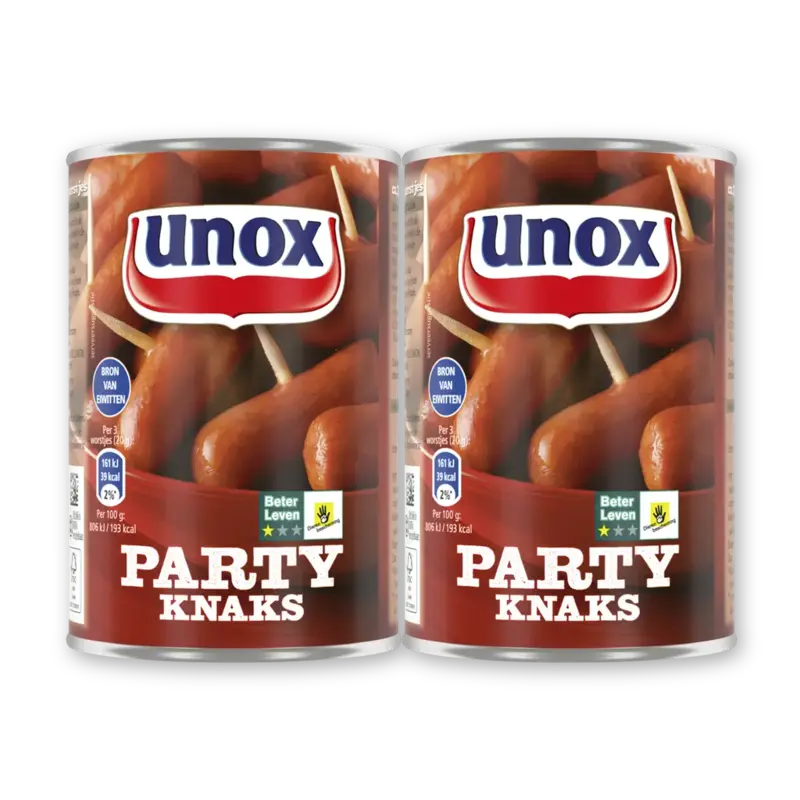 Unox Party knaks 2-pack