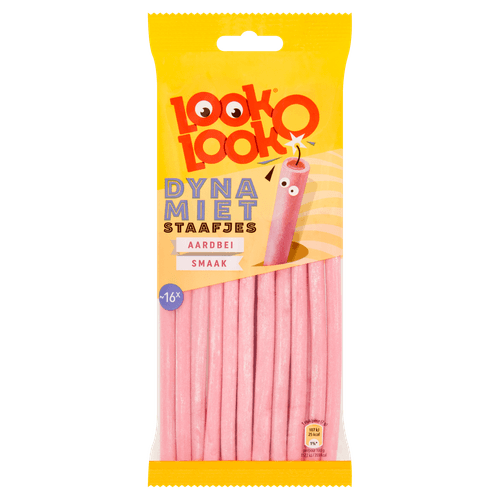Look O Look Dynamietstaafjes Aardbei Zuur Snoep Zak