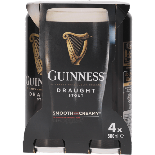 Guinness Stout draught 4x500ml