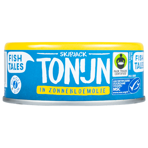 Fish Tales Skipjack tonijn in zonnebloemolie