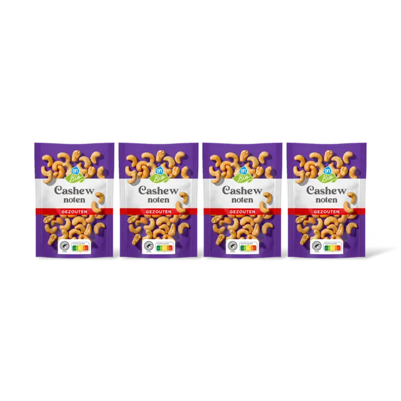 AH Biologisch Ongebrande cashewnoten 4-pack