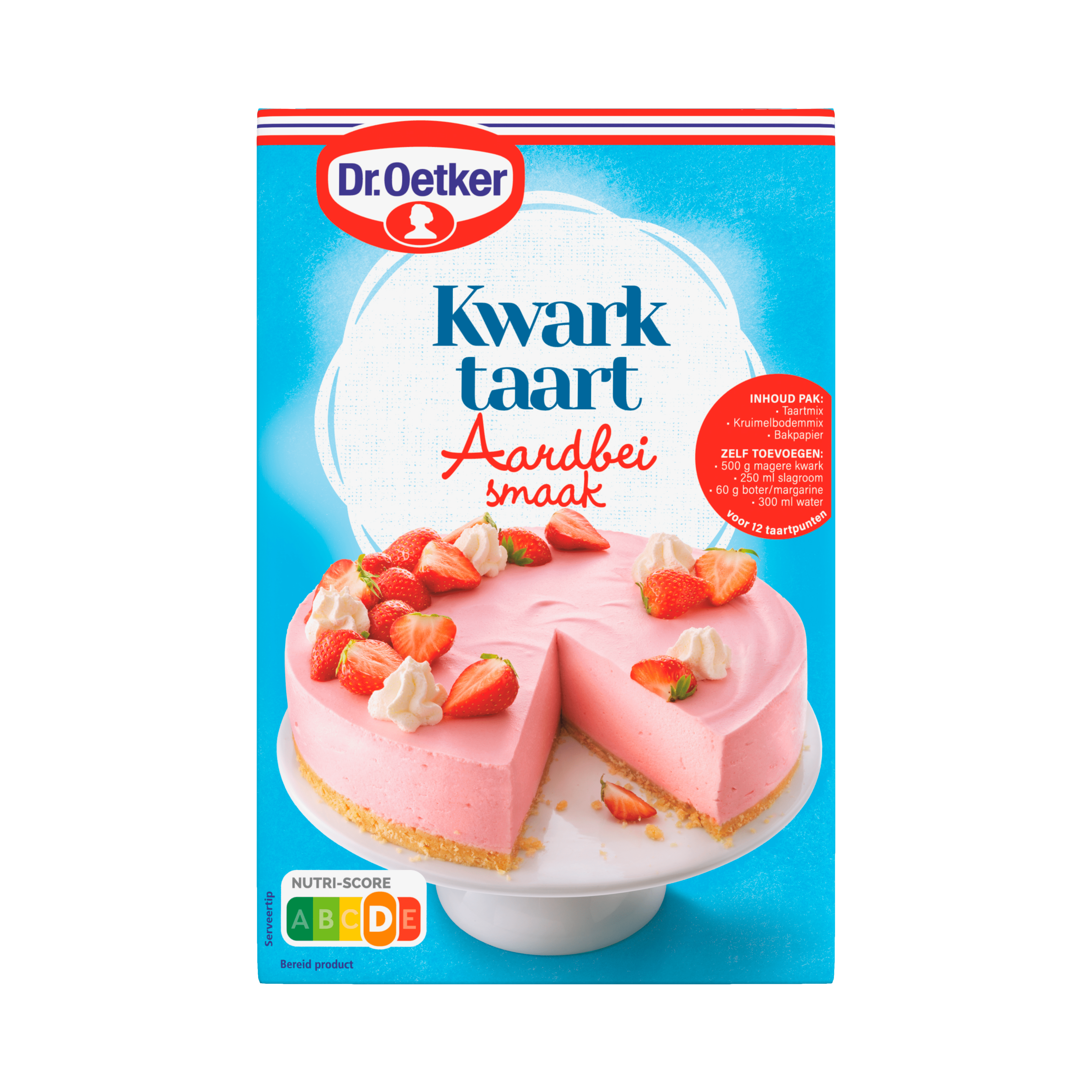 Dr. Oetker Kwarktaart aardbeiensmaak bakmix