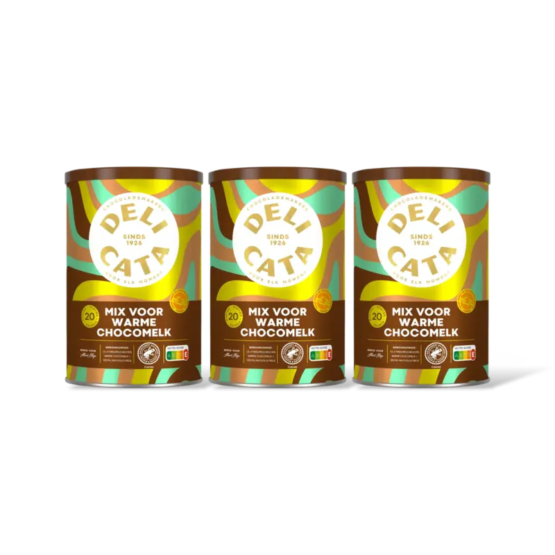 Delicata Mix voor warme chocomelk 3-pack