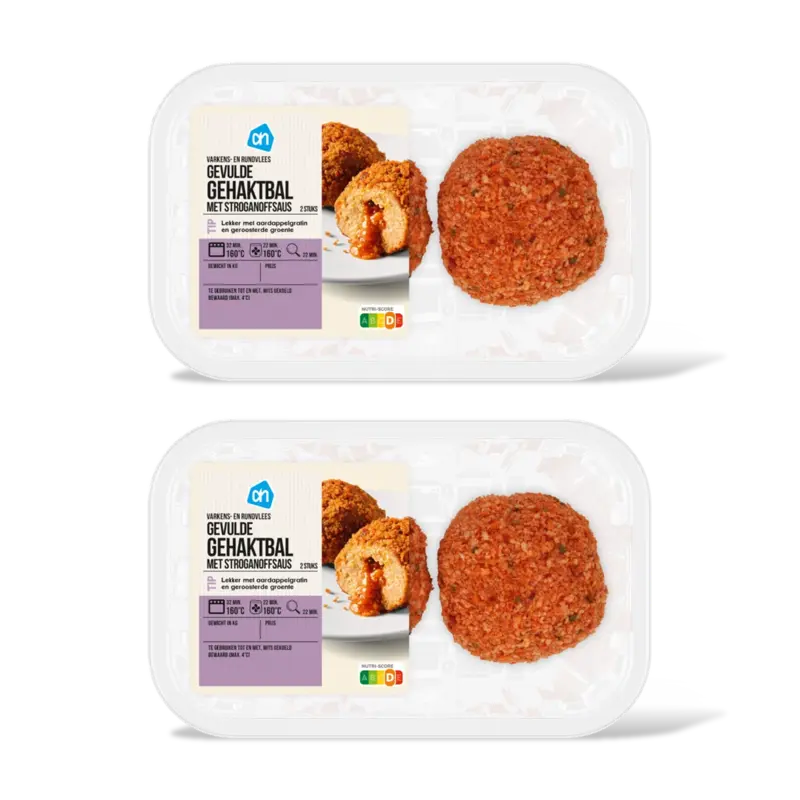 AH Gevulde gehaktballen stroganoffsaus 2pk