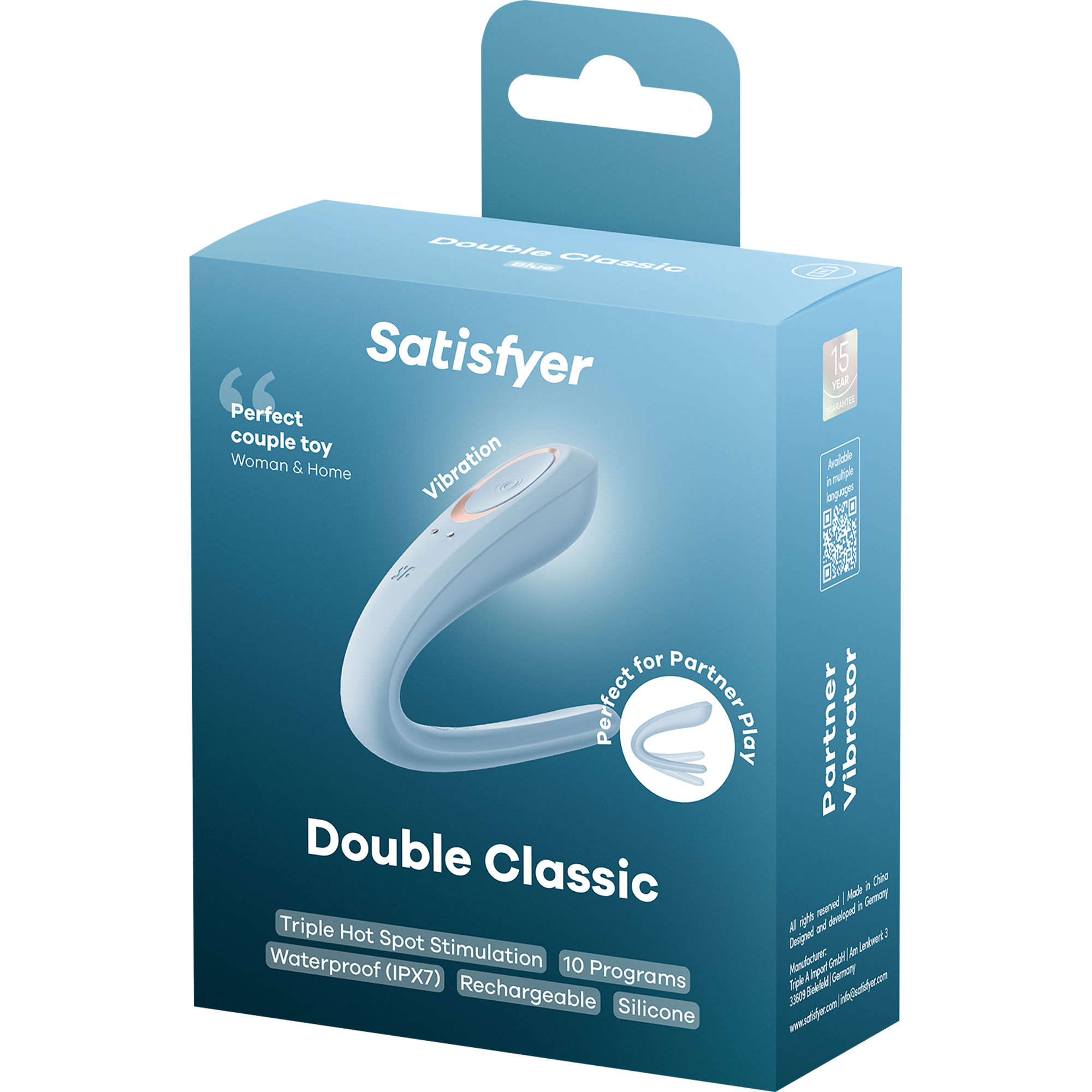 Satisfyer Double Classic Light Blue