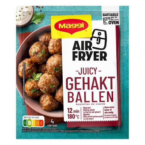 Maggi Kruidenmix airfryer meatballs
