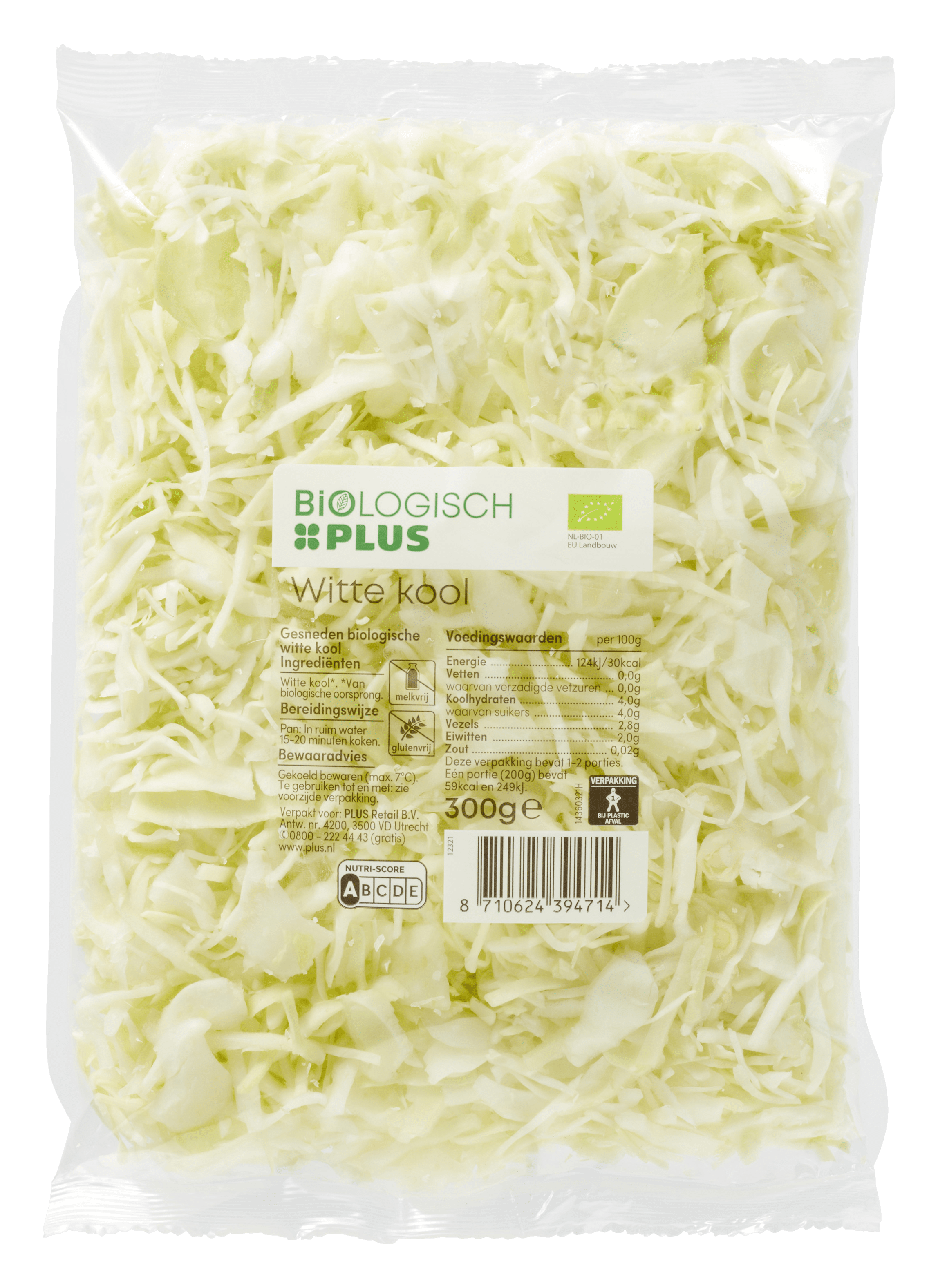 Biologisch PLUS Witte kool