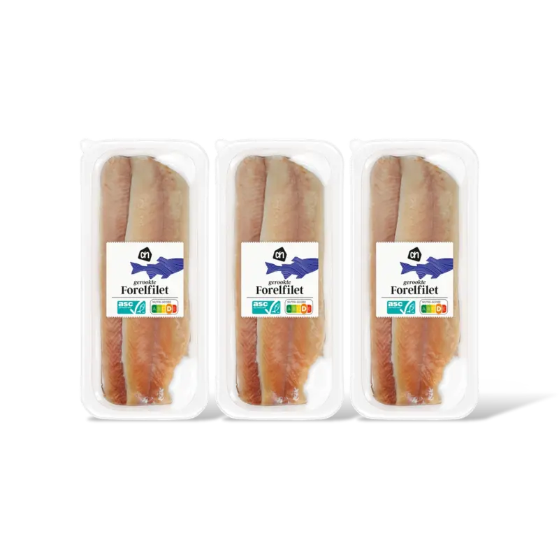 AH Gerookte forelfilet 3-pack