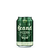 Brand bier blik