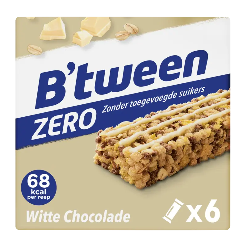 Hero B'tween mueslireep zero witte chocolade
