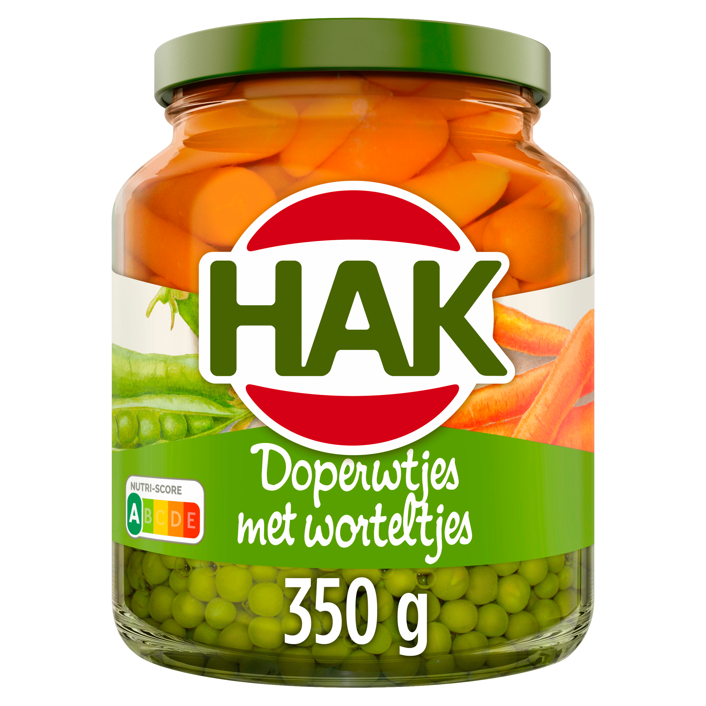 Hak Doperwtjes met worteltjes