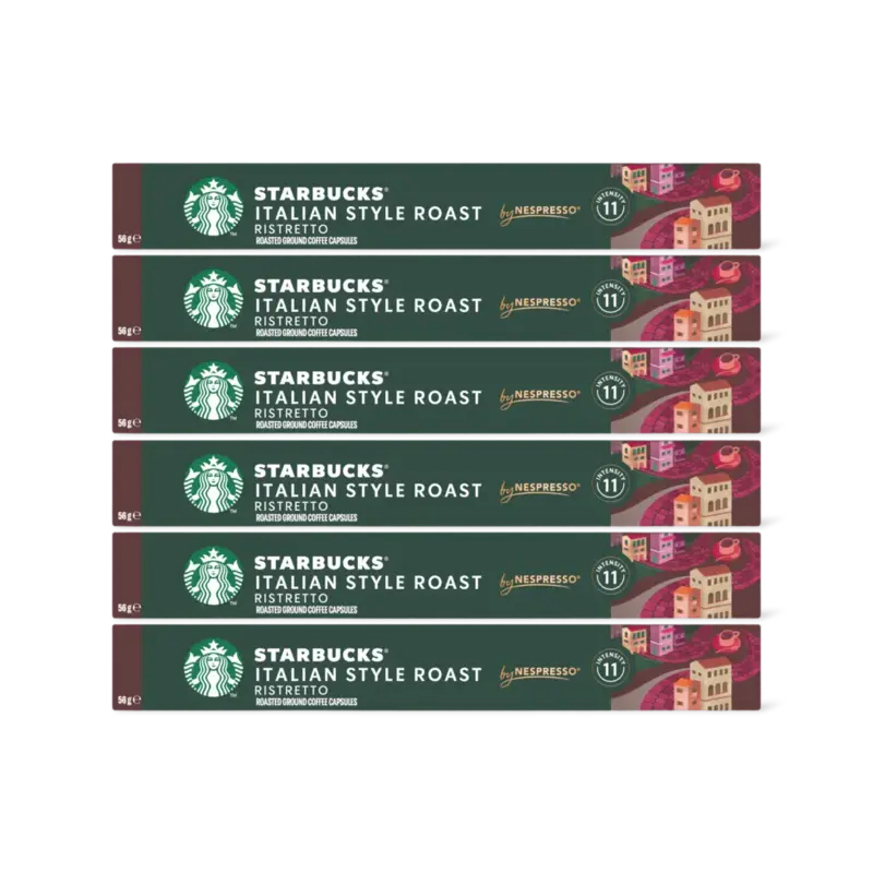Starbucks Nespresso Italian style roast cap 6-pack
