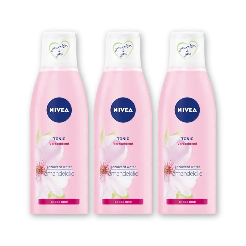NIVEA Verzachtende tonic met amandelolie 3-pck