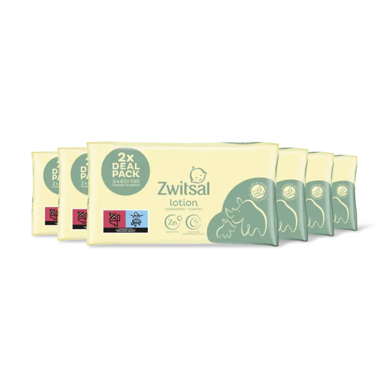 Zwitsal Baby lotion billendoekjes 12-pack
