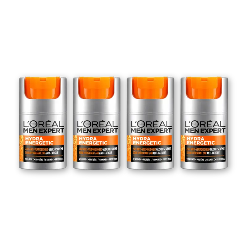 L'Oréal Men Expert Hydra energetic gezichtscrme 4-pack