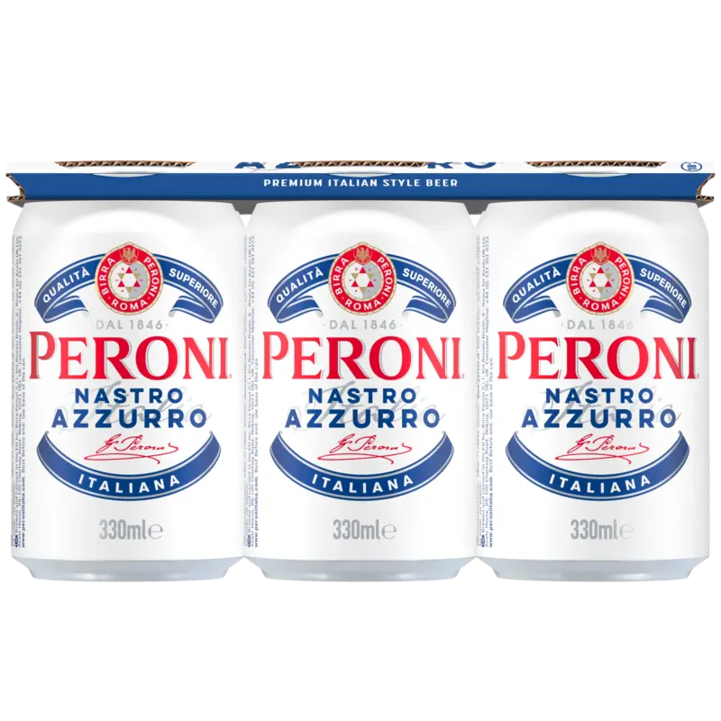 Peroni Nastro azzurro premium bier 6-pack