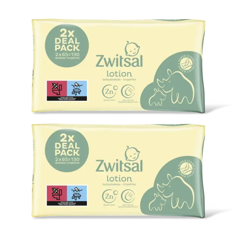 Zwitsal Baby lotion billendoekjes 4-pack