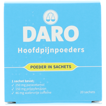 Daro hoofdpijnpoeders 20st UAD