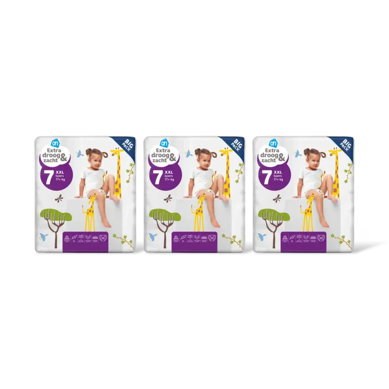 AH EDEZ open luiers maat 7 3-pack