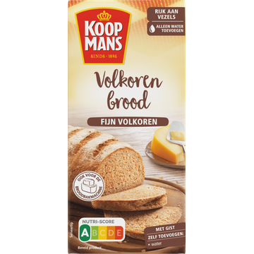 Koopmans Broodmix Fijn Volkoren Brood 450 g