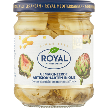Royal Mediterranean Gemarineerde Artisjokharten in Olie 190 g