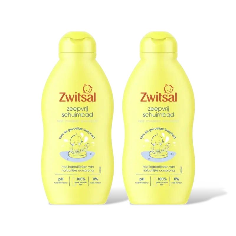 Zwitsal Baby zeepvrij schuimbad 2-pack