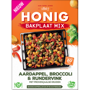 Honig Bakplaat Mix Aardappel, Broccoli & Rundervink met Provençaalse Kruiden 36g