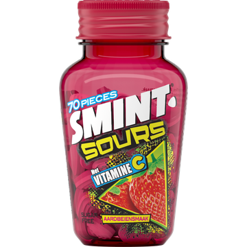 Smint Sours Sugar Free Aardbeiensmaak 70 Stuks